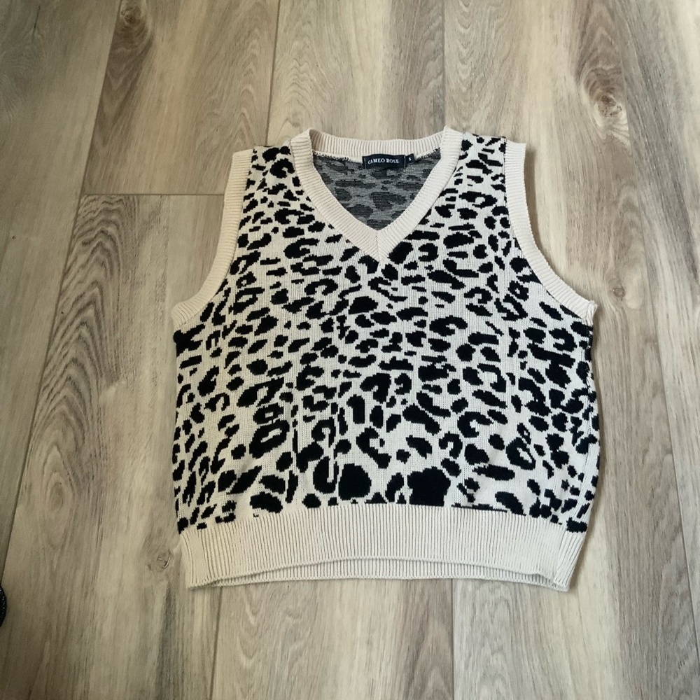 Leopard Print Vest